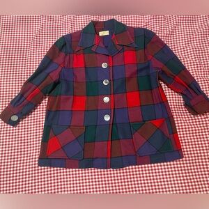 Vintage 1950’s 49er Pendleton Virgin Wool Jacket Plaid READ DESCRIPTION